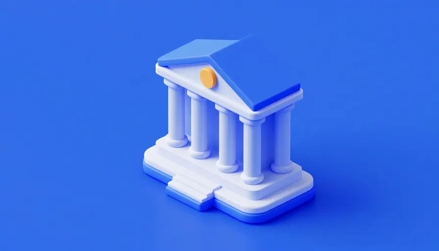 Resmi portal ve mahkeme binası ikonları