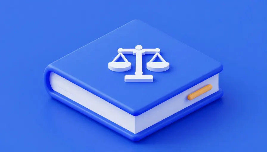 Kitap ve hukuk sembolü sahnesi
