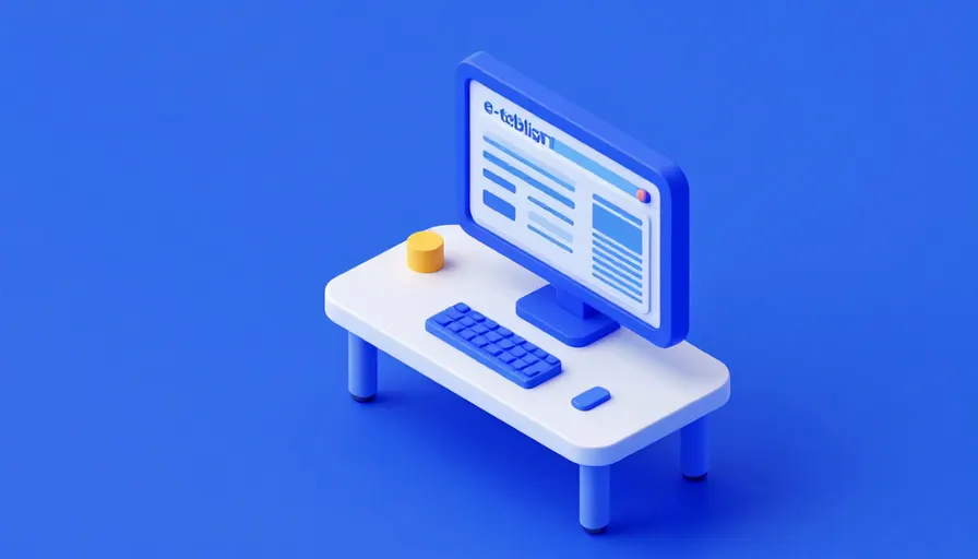 UETS e‑tebligat entegrasyonunu gösteren ofis masası