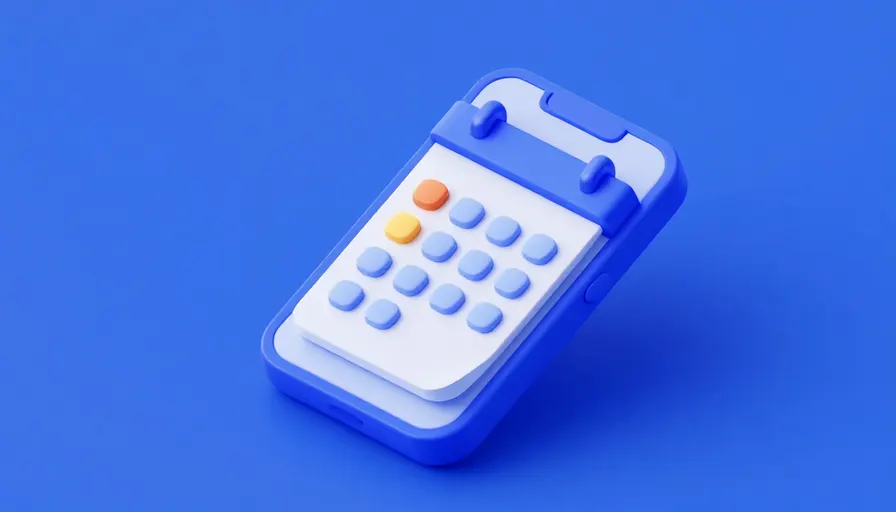 Mobil takvim ve uyarı sistemi görseli