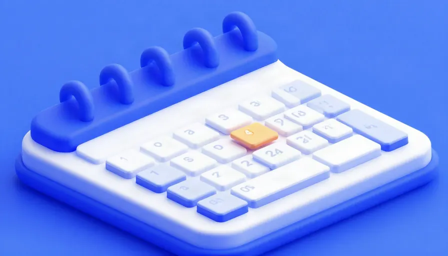 Hafta sonu ve tatil bloklarıyla işaretlenmiş büyük takvim platformu
