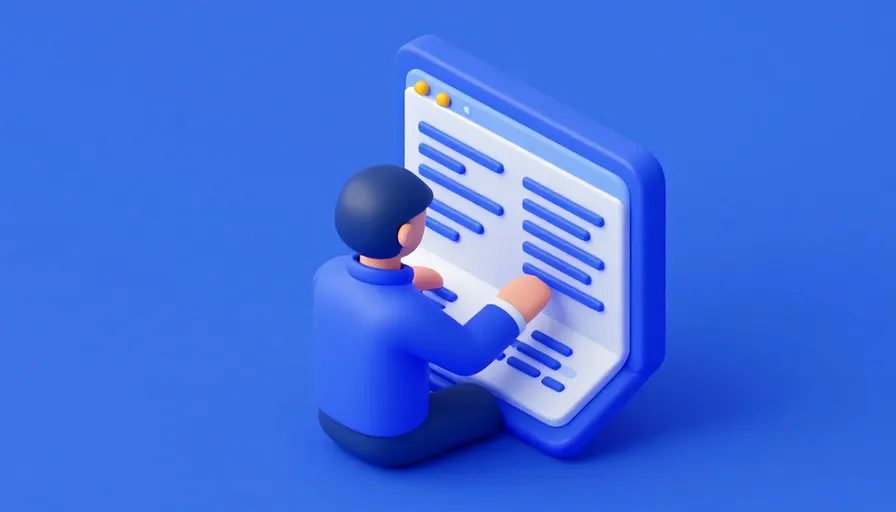 MÜHLET kontrol paneli kullanan avukatın low‑poly 3D sahnesi