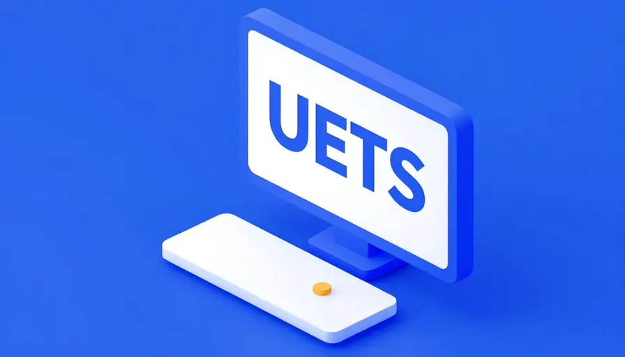 Bilgisayar ve UETS logosu