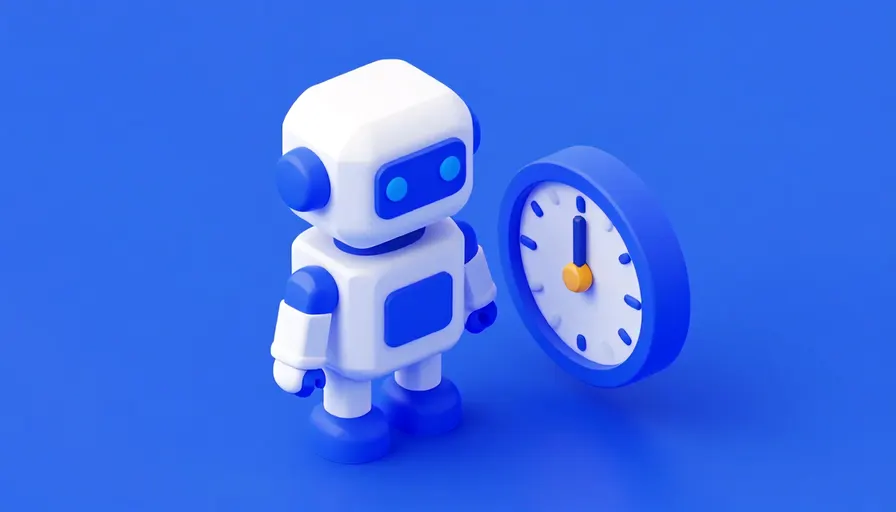 Yapay zekâ destekli süre takibi gösteren robot ve saat