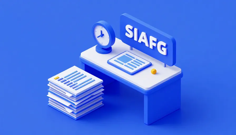 Dijital saat ve yığılmış dava dosyalarıyla ofis masası